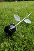 Crystal Rose- Black Obsidian